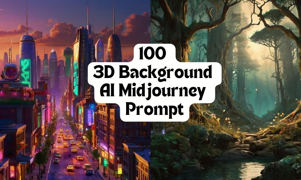 100 3D Background AI Midjourney Prompt With Image