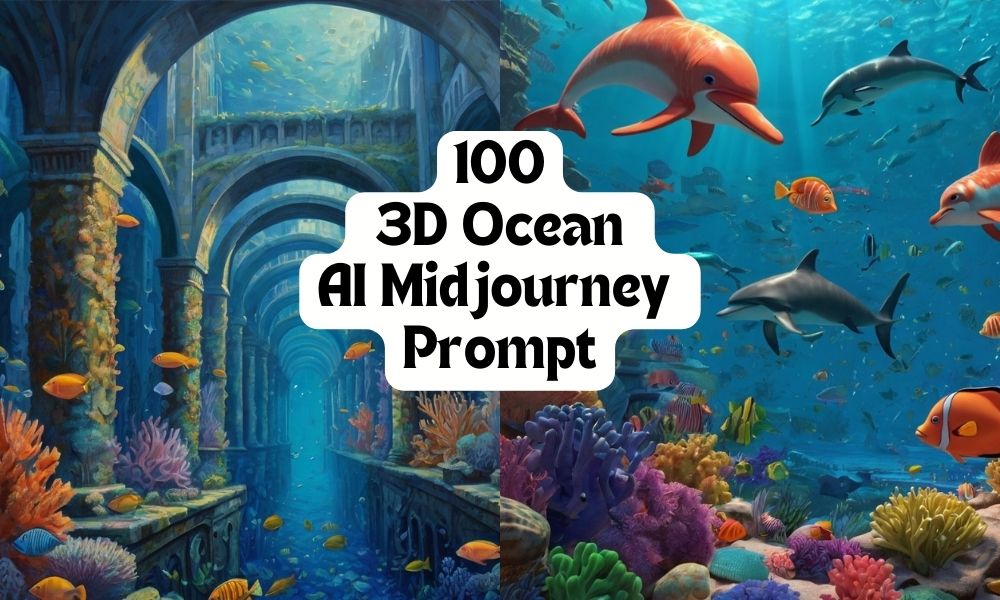 100 3D Ocean AI Midjourney Prompt With Images